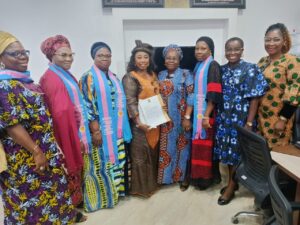 Professor Olushola and EPWA members in a group photograph after she got her appointment letter.