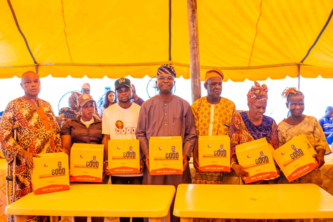 Senator Tokunbo Abiru Extends a Helping Hand: Over 6,000 Vulnerable Constituents Receive Food Packs