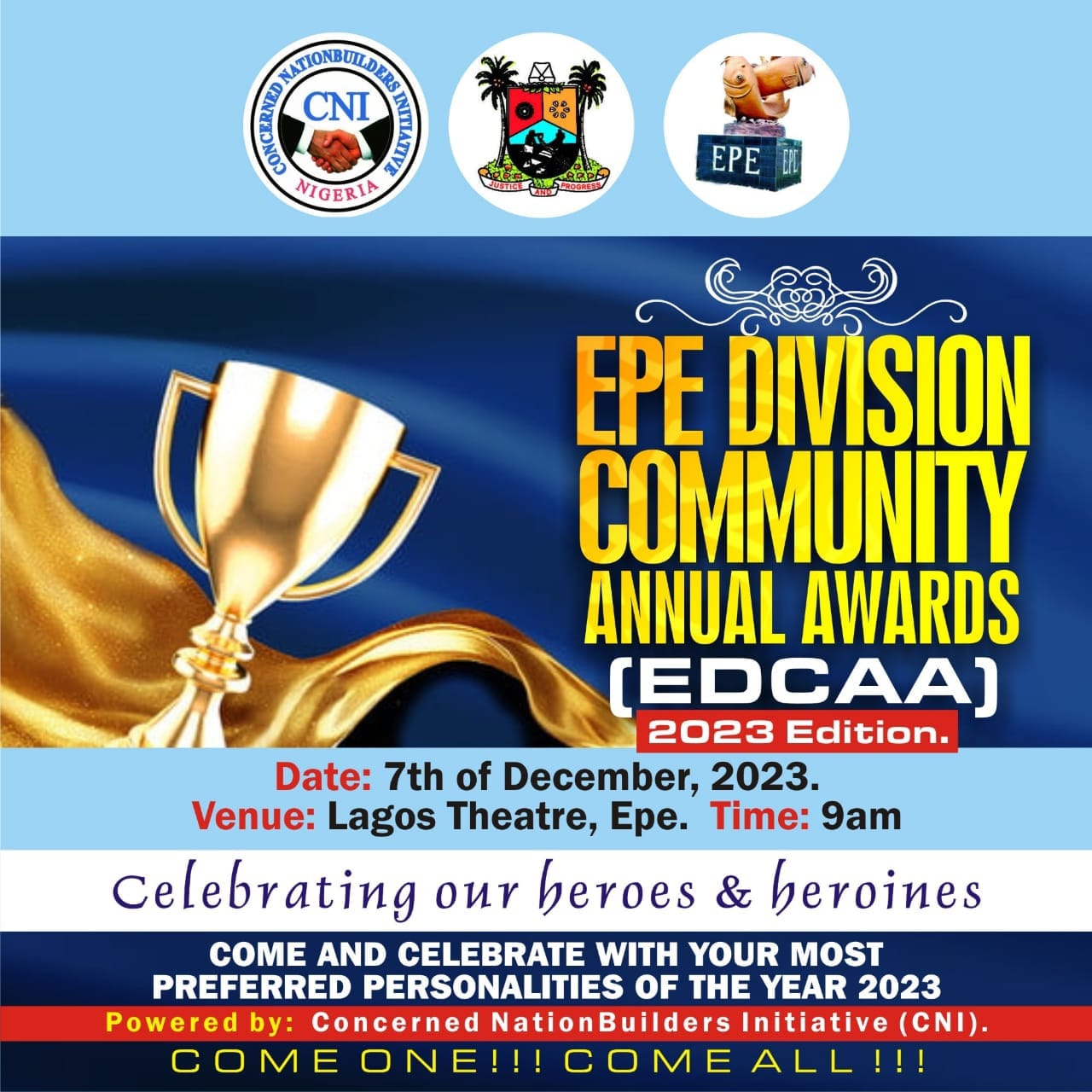 Epe Division Community Annual Awards 2023: Thrills, Controversies, and Triumphs Mark Historic Event