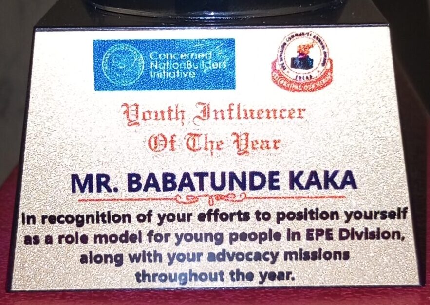 A Note of Gratitude: Celebrating the Youth Influencer of the Year Award