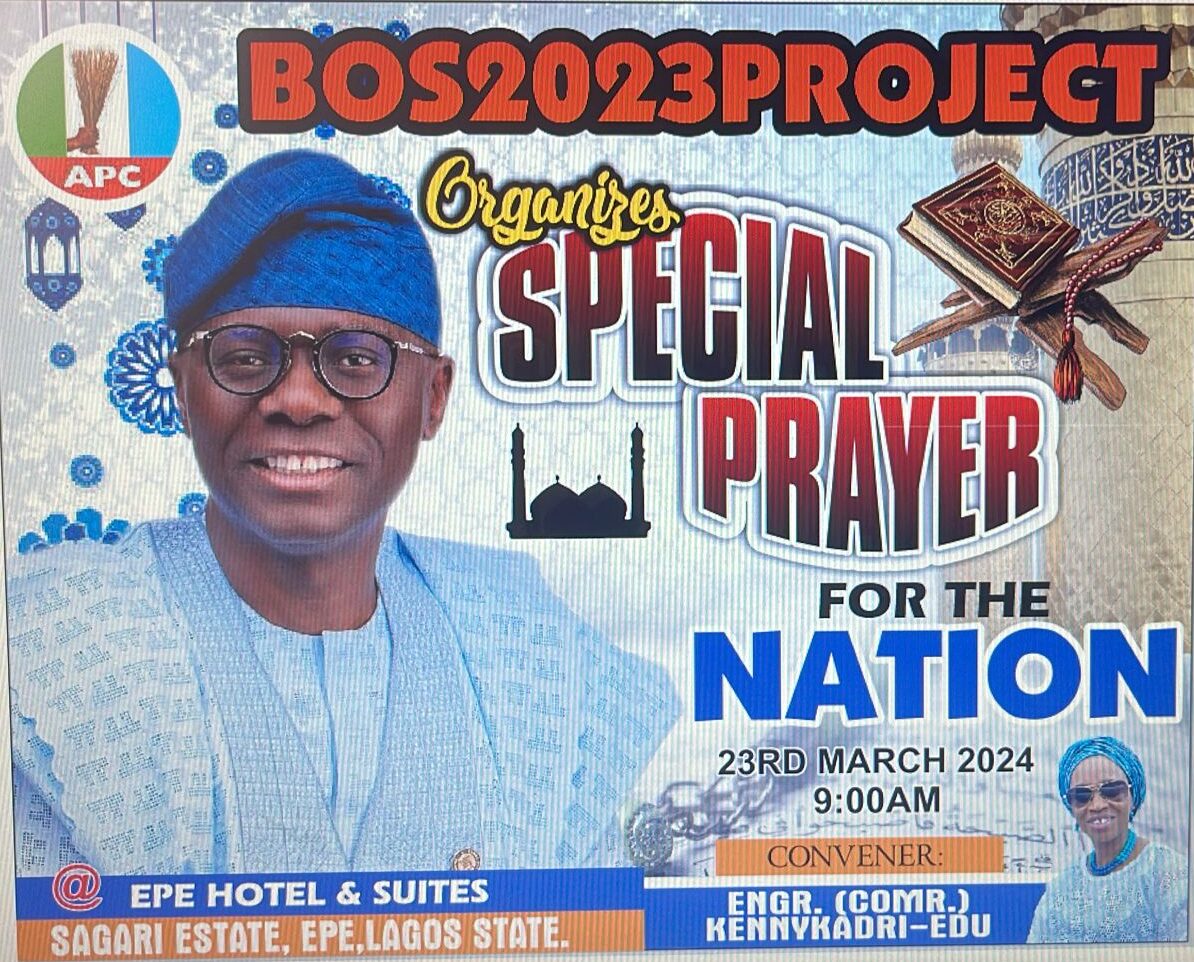 Spiritual Strength for Progress: Hon. Kenny Kadri-Edu (KK is Ok) Leads Prayer for Nigeria’s Future Amid Economic Hardship